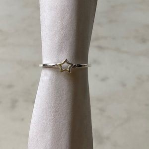 Star and moon ring